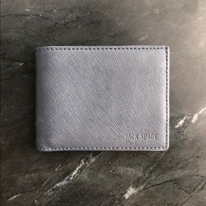 Jack Spade Barrow Leather Wallet // Navy